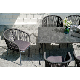 Обеденная группа Милан на 6 персон, цвет темный