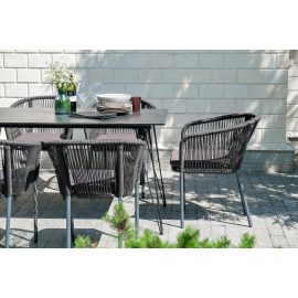 Обеденная группа Милан на 6 персон, цвет темный