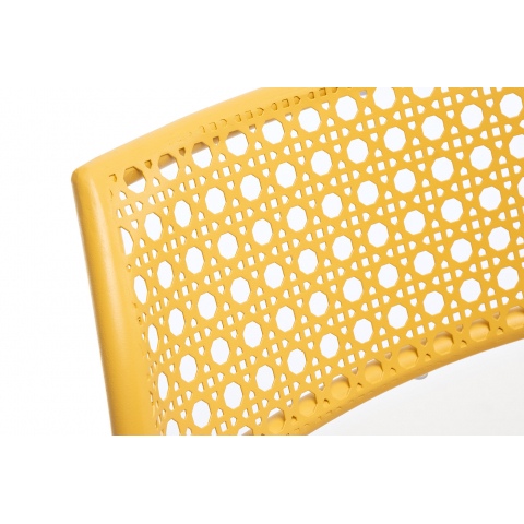 Стул Посейдон металлический с обработкой против ржавчины, цвет желтый