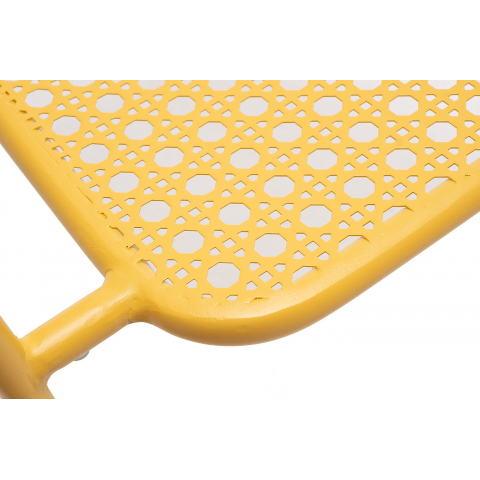 Стул Посейдон металлический с обработкой против ржавчины, цвет желтый