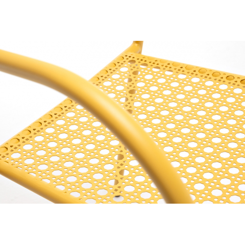 Стул Посейдон металлический с обработкой против ржавчины, цвет желтый