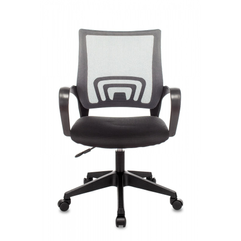 Кресло офисное TopChairs ST-Basic сетка/ткань темно-серый