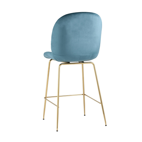 Стул полубарный Beetle со спинкой маренго