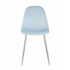 Стул Валенсия велюр пыльно-голубой хромированные ножки