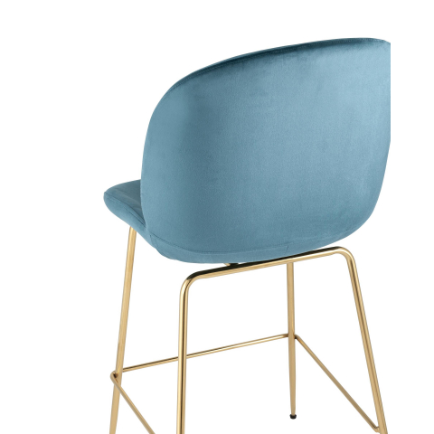 Стул полубарный Beetle со спинкой маренго