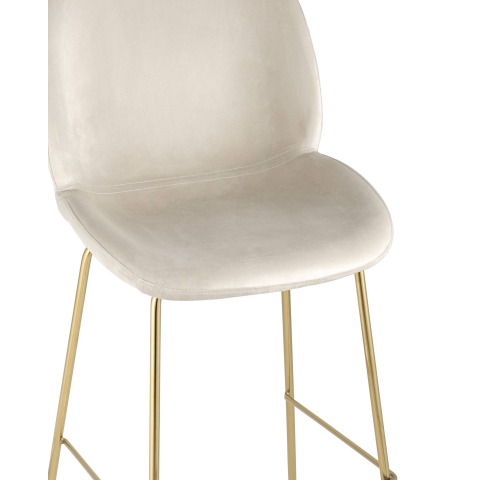 Стул барный Beetle со спинкой бежевый