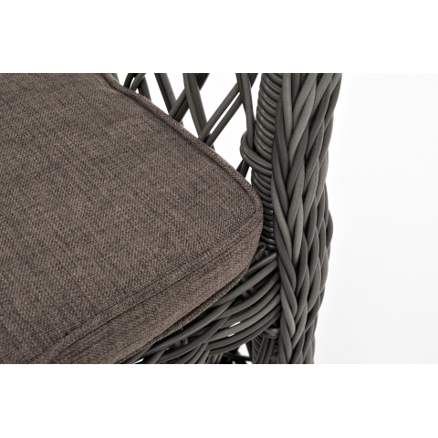Плетеный стул Сицилия из искусственного ротанга, цвет графит