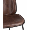 Стул барный Beetle PU со спинкой коричневый
