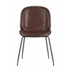 Стул барный Beetle PU со спинкой коричневый