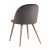 Стул Лион велюр с ромбами серый