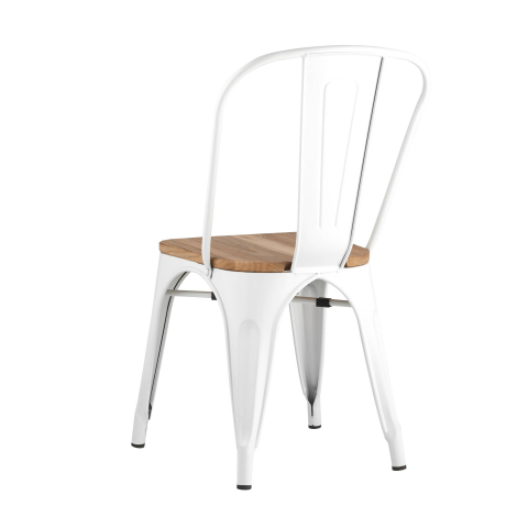 Стул TOLIX WOOD белый глянцевый