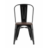 Стул TOLIX WOOD черный глянцевый