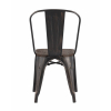 Стул TOLIX WOOD черный патина золото