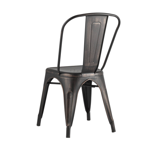 Стул TOLIX черный патина золото