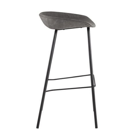 Стул барный Beetle Lite PU серый 2 шт