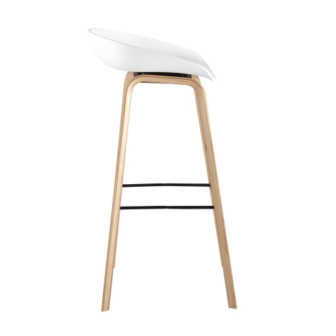 Стул барный LIBRA БЕЛЫЙ