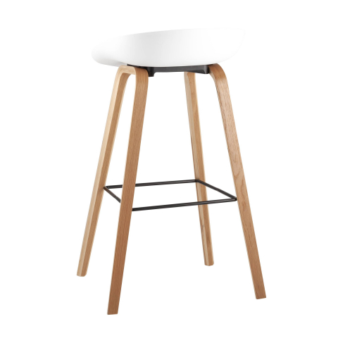 Стул барный LIBRA БЕЛЫЙ