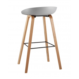 Стул барный LIBRA СЕРЫЙ