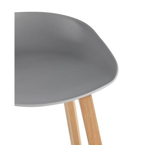 Стул барный LIBRA СЕРЫЙ