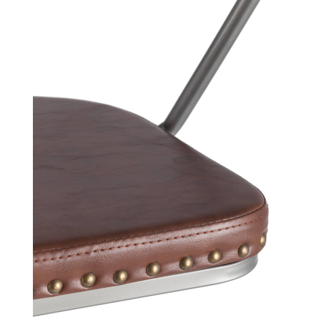 Стул барный TOLIX ARMS SOFT серебристый