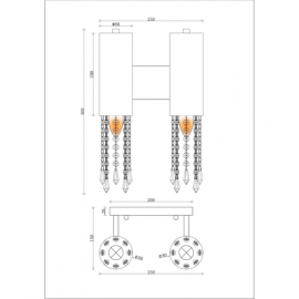 Бра Moderli V10011-2W Klimand
