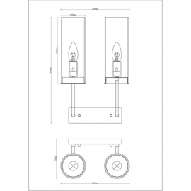 Бра Moderli V10022-2W Metric