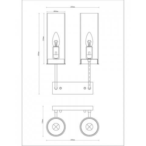 Бра Moderli V10022-2W Metric