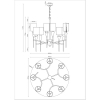 Люстра подвесная Moderli V10030-8P Luiza