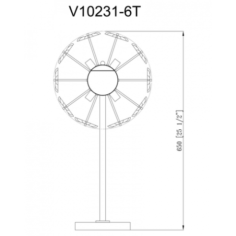 Лампа настольная Moderli V10231-6T Selectra