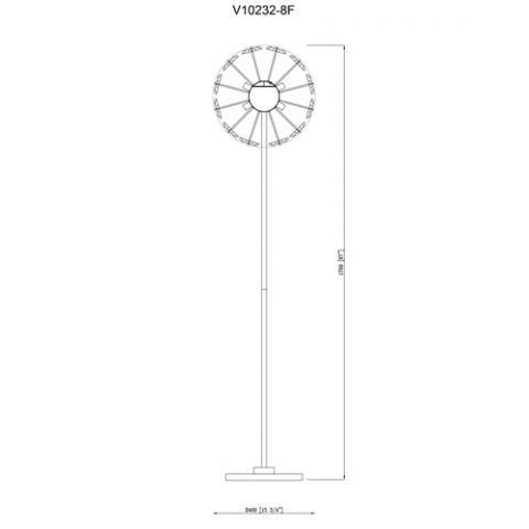 Торшер Moderli V10232-8F Selectra