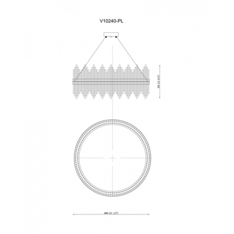 Люстра подвесная Moderli V10240-PL Amily