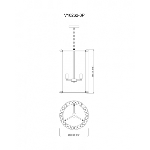 Светильник подвесной Moderli V10262-3P Crumbly