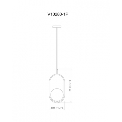 Светильник подвесной Moderli V10280-1P Lucia