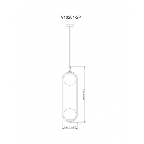 Светильник подвесной Moderli V10281-2P Lucia