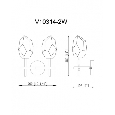Бра Moderli V10314-2W Catris