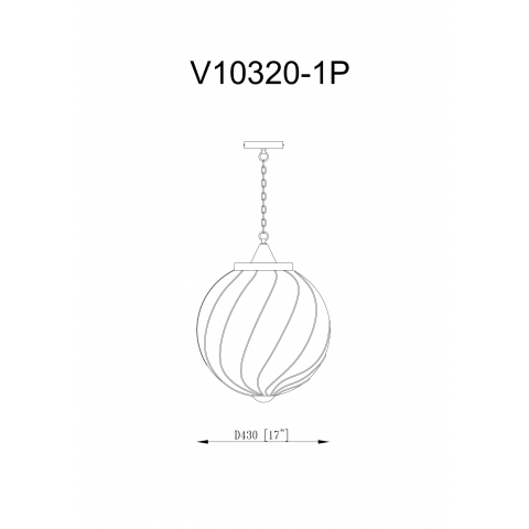 Люстра подвесная Moderli V10320-1P Catsby