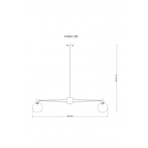 Люстра подвесная Moderli V10341-12P Bizet