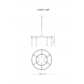 Люстра подвесная Moderli V10371-10P Avista