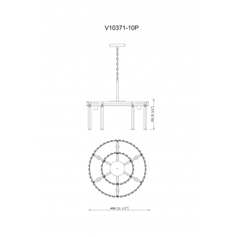 Люстра подвесная Moderli V10371-10P Avista
