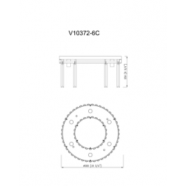 Светильник потолочный Moderli V10372-6C Avista