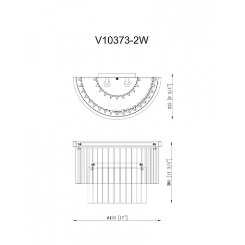 Светильник настенный Moderli V10373-2W Avista