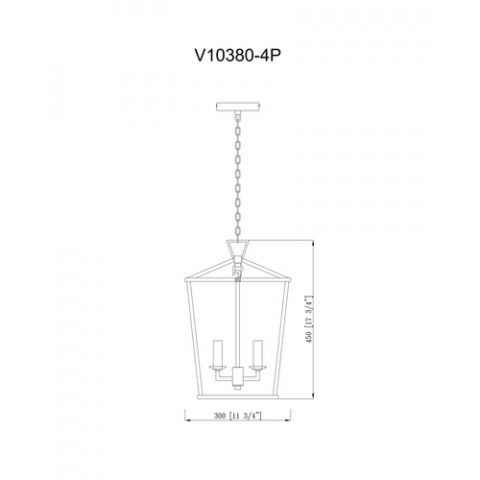 Светильник подвесной Moderli V10380-4P Stala