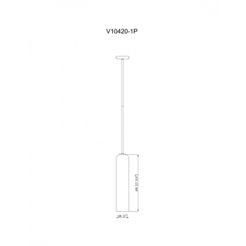 Светильник подвесной Moderli V10420-1P Rosberg