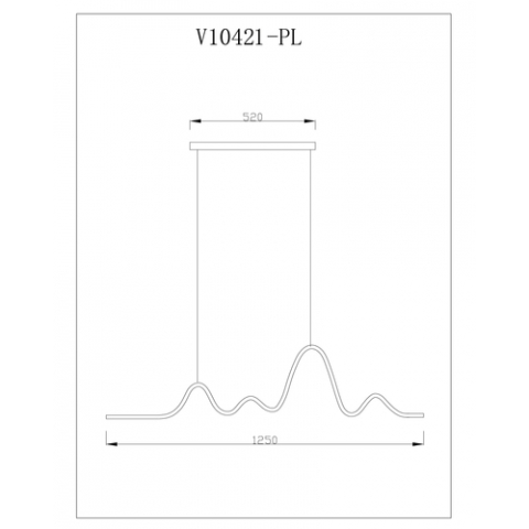 Люстра подвесная светодиодная Moderli V10421-PL Losso