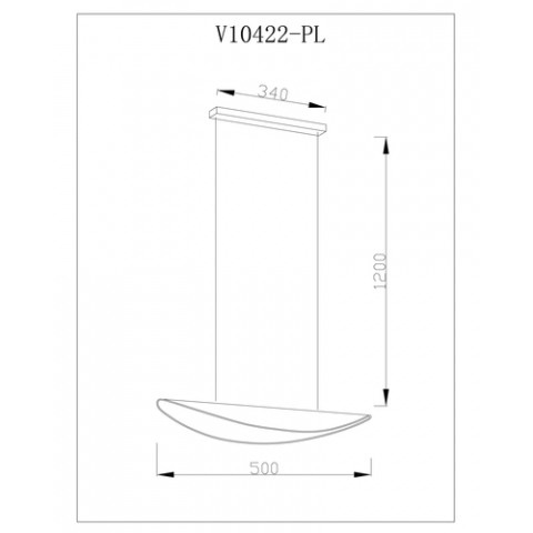 Люстра подвесная светодиодная Moderli V10422-PL Napoli