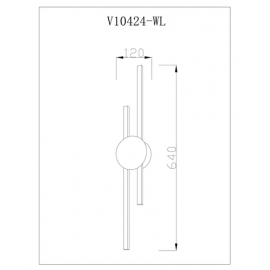 Светильник настенный светодиодный Moderli V10424-WL Brescia