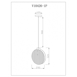 Светильник подвесной Moderli V10426-1P Bari