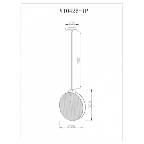 Светильник подвесной Moderli V10426-1P Bari
