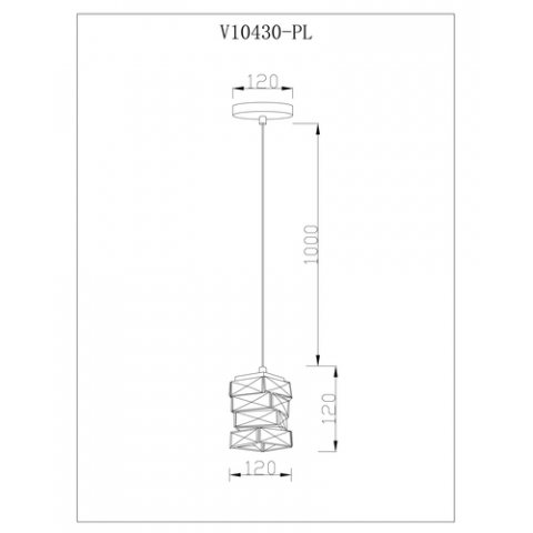 Светильник подвесной светодиодный Moderli V10430-PL Lazio