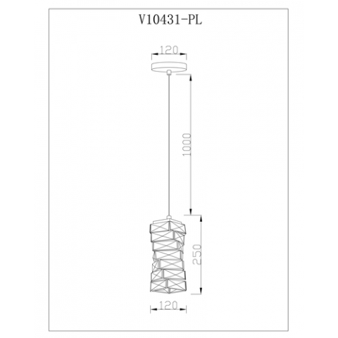 Светильник подвесной светодиодный Moderli V10431-PL Lazio